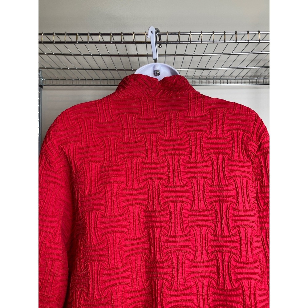 Vintage Great Cavalier by St Pauls Womens Mandarin Collar Jacket Sz XL Lagenlook - Picture 6 of 11